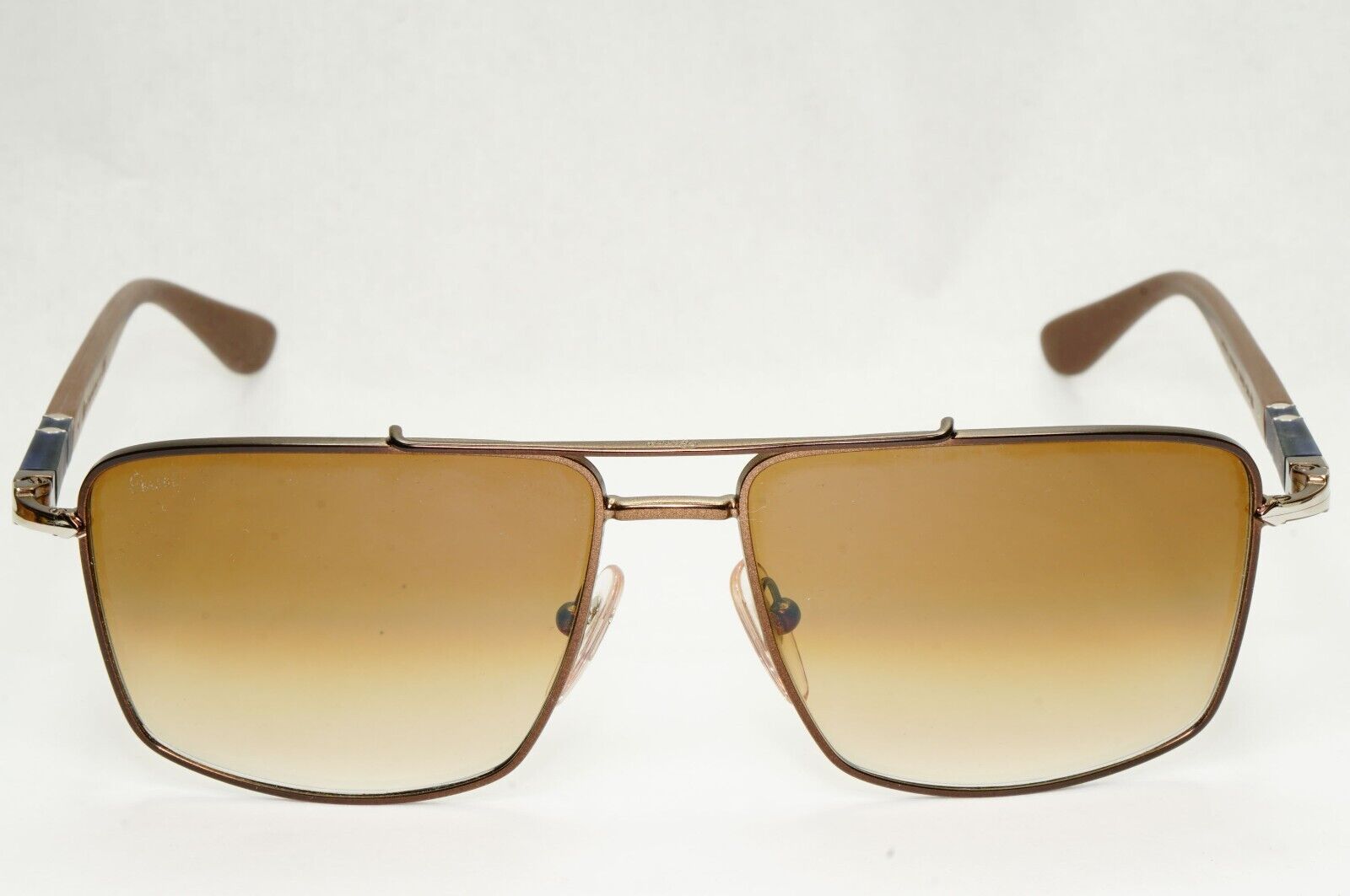 Persol Sunglasses 2013 Navigator Brown Gradient Metal Pilot 2430-S 1020/51 55mm