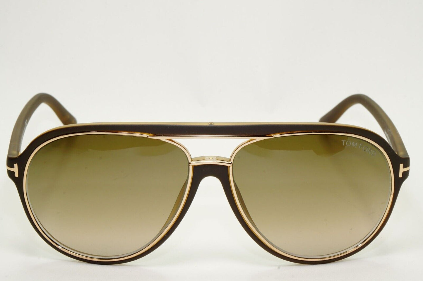 Tom Ford Sunglasses Sergio Brown Gold Pilot Gradient FT0379 TF 379 50K 60mm