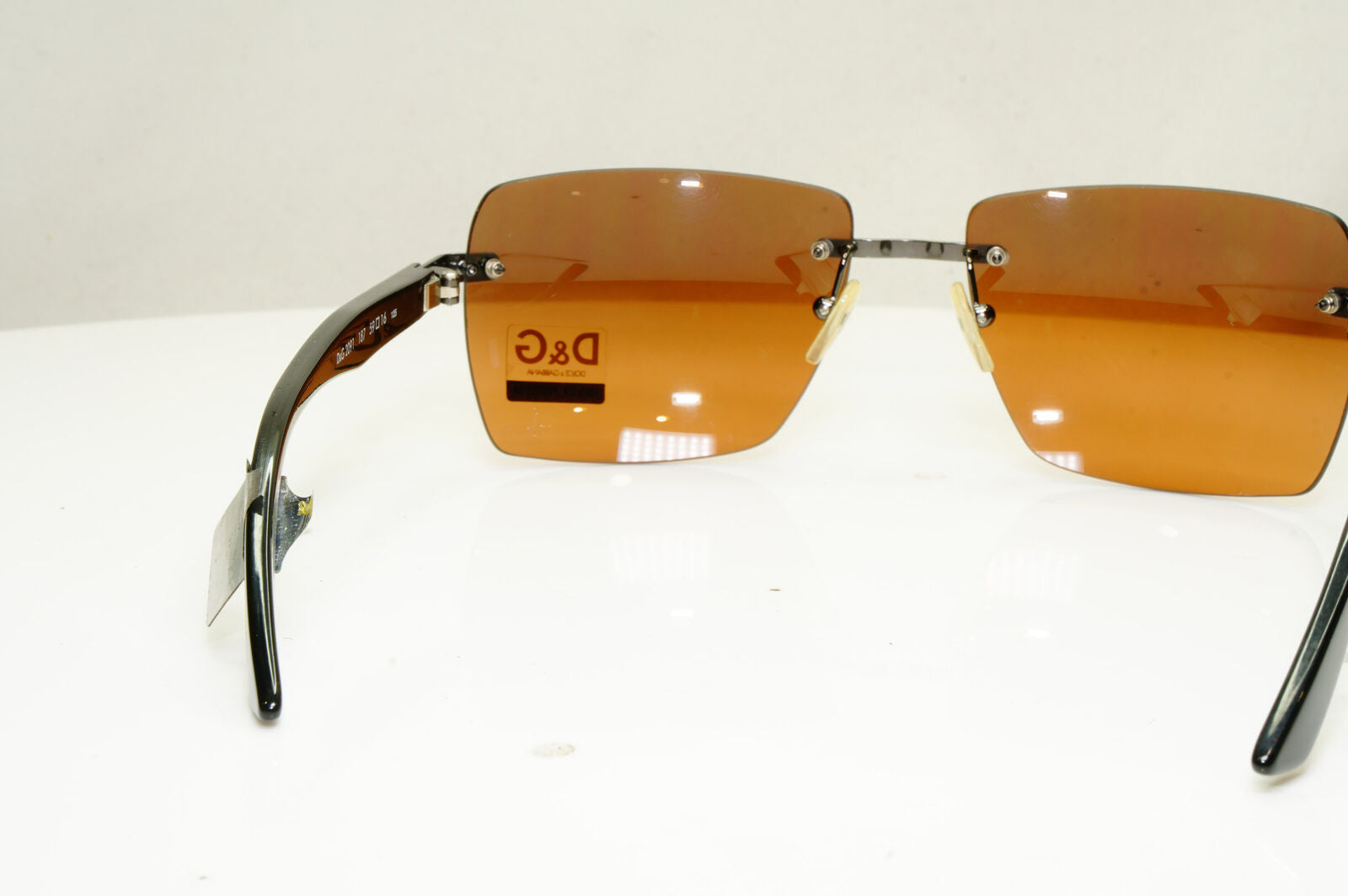 Authentic DOLCE & GABBANA Womens Vintage Sunglasses Black D&G 2091 187 30826