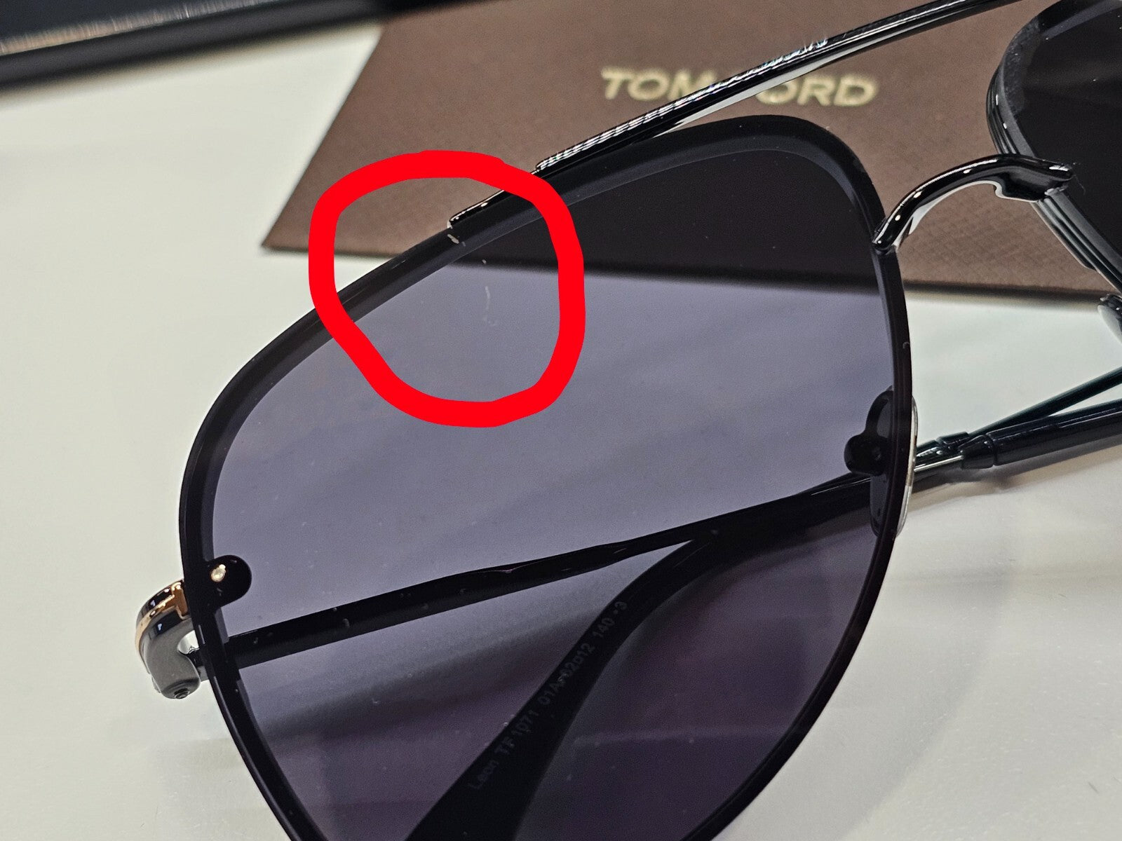Tom Ford Sunglasses Black Glossy Metal Pilot Leon FT1071 TF 1071 01A 62mm [a]