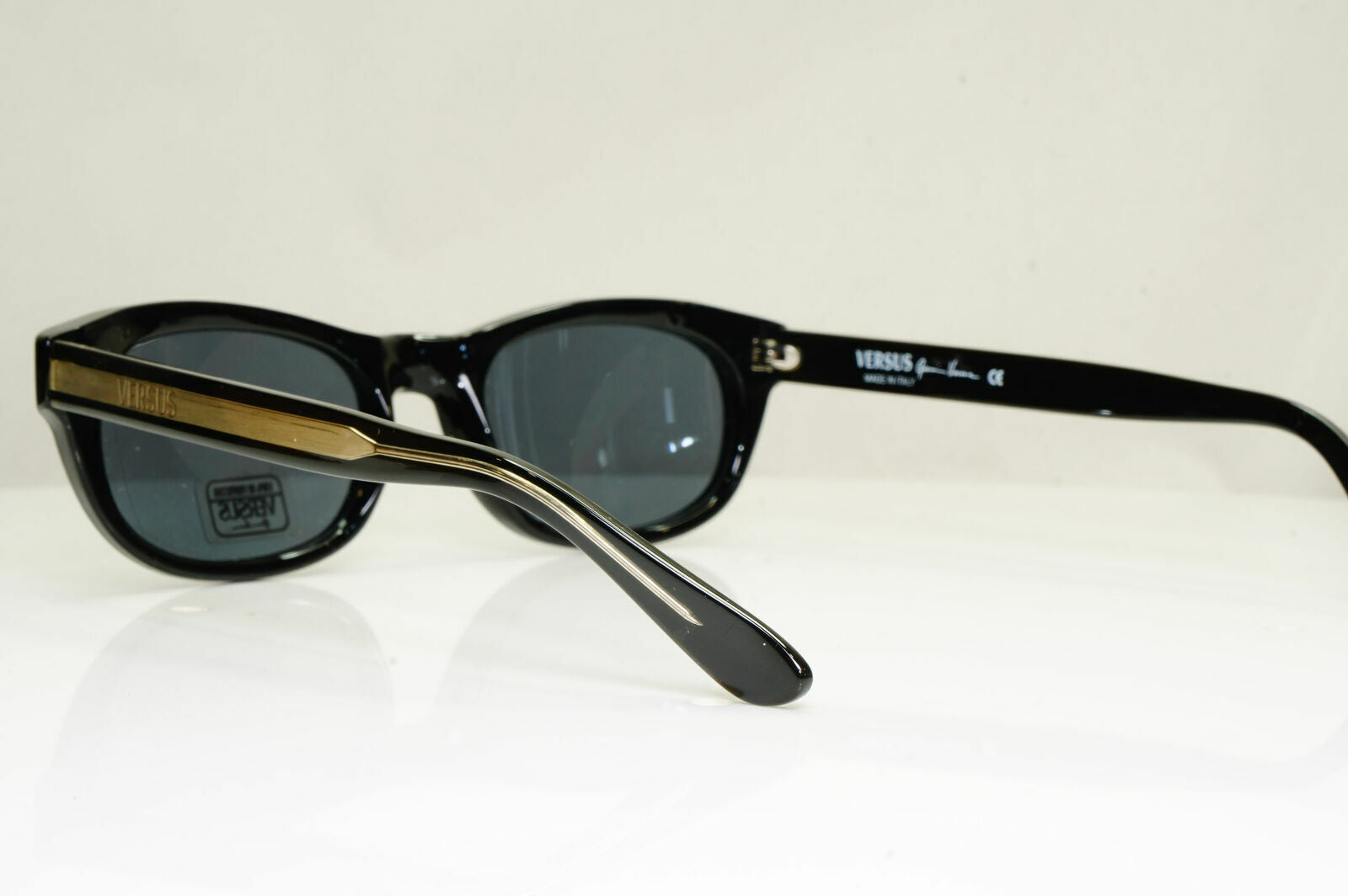 Versus Gianni Versace 1996 Vintage Black Unisex Sunglasses MOD E54 COL 852 28708