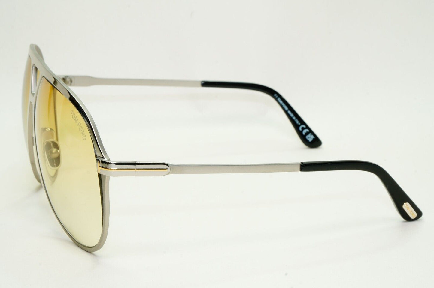 Tom Ford Sunglasses Xavier Silver Gold Yellow Unisex Large FT1060 TF 1060 16F