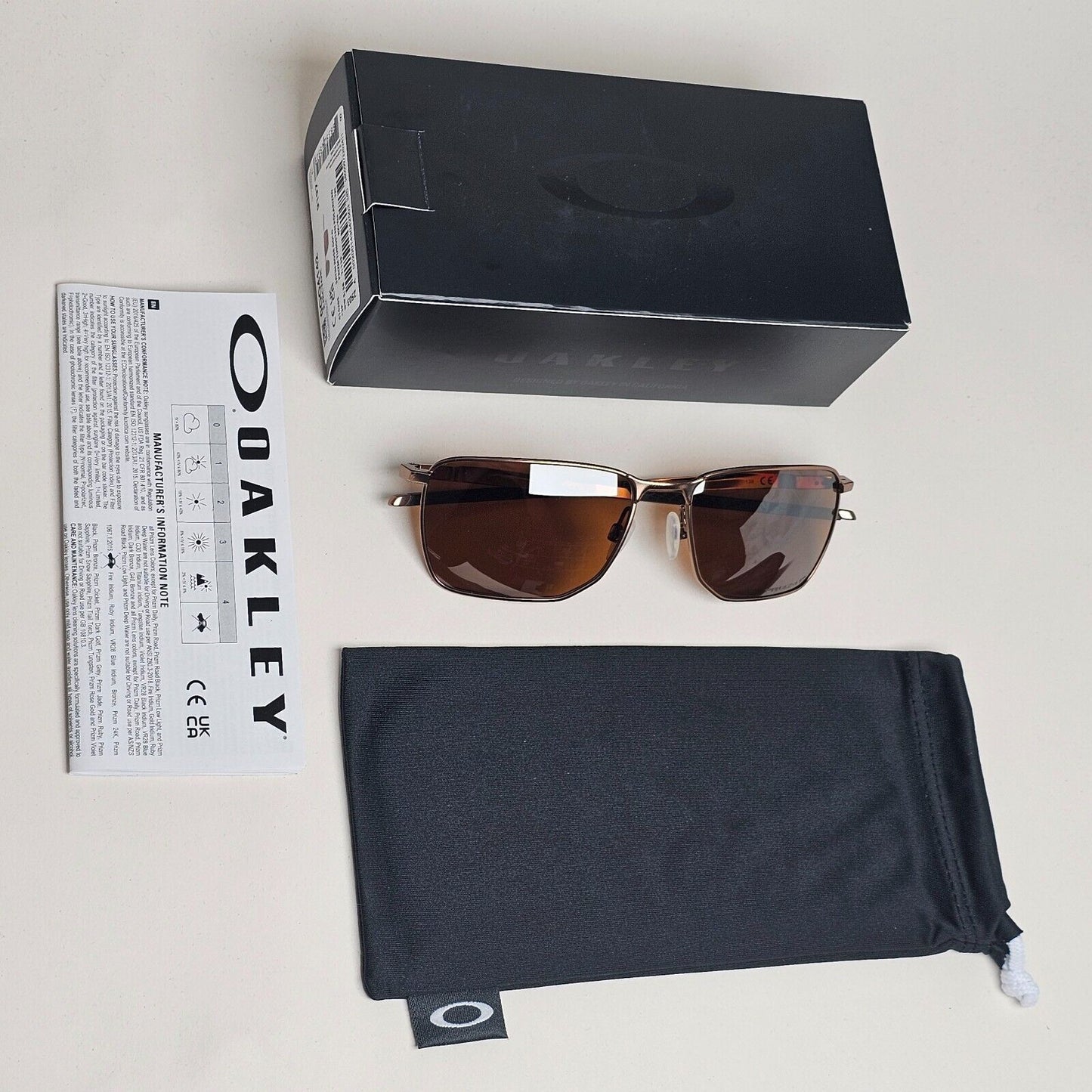 Oakley Sunglasses Ejector Polarized Satin Rose Gold Tungsten Brown  OO 4142 05