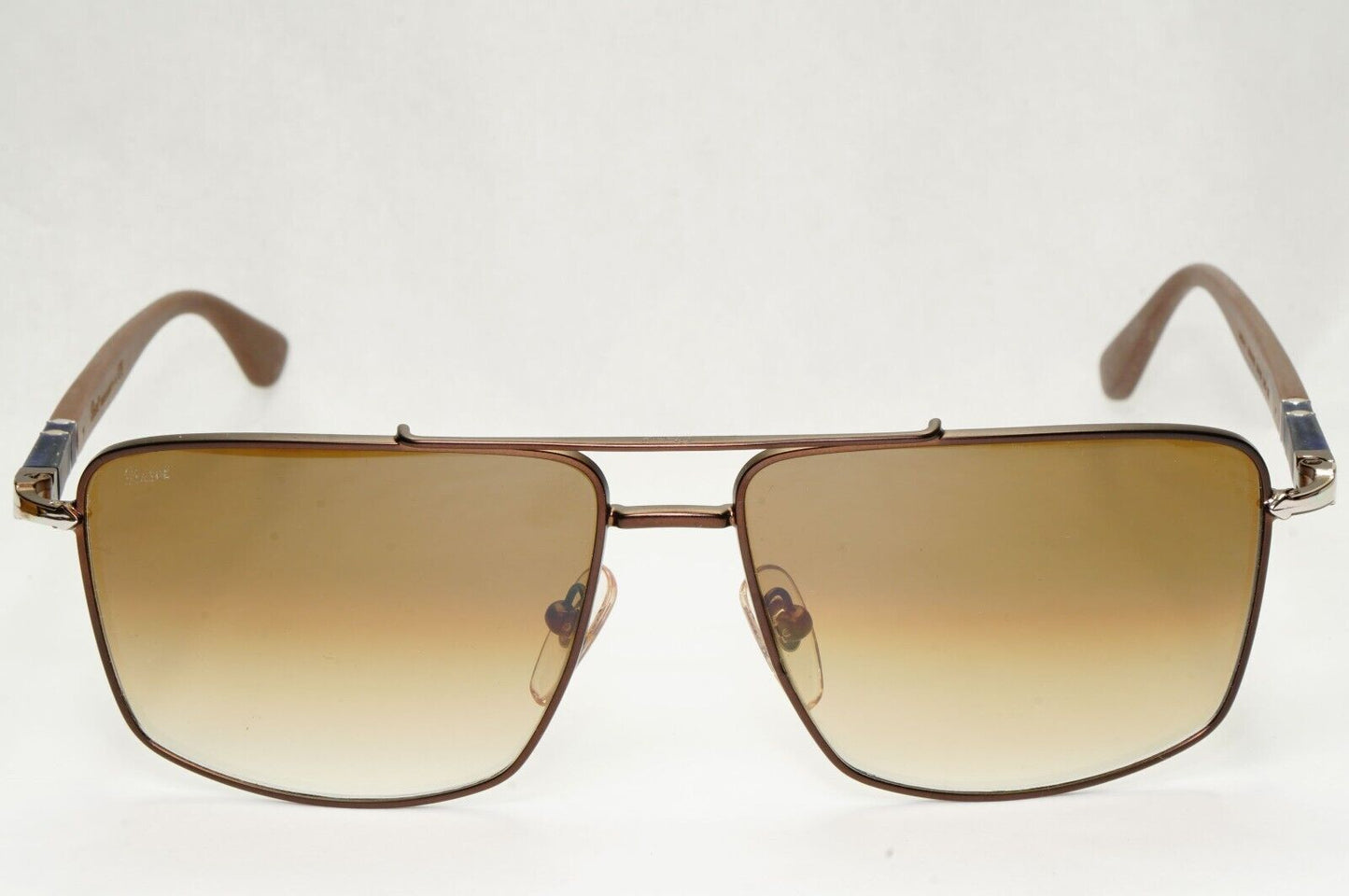 Persol Sunglasses 2013 Navigator Brown Gradient Metal Pilot 2430-S 1020/51 58mm