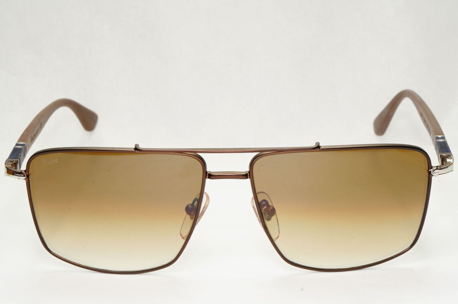 Persol Sunglasses 2013 Navigator Brown Gradient Metal Pilot 2430-S 1020/51 58mm