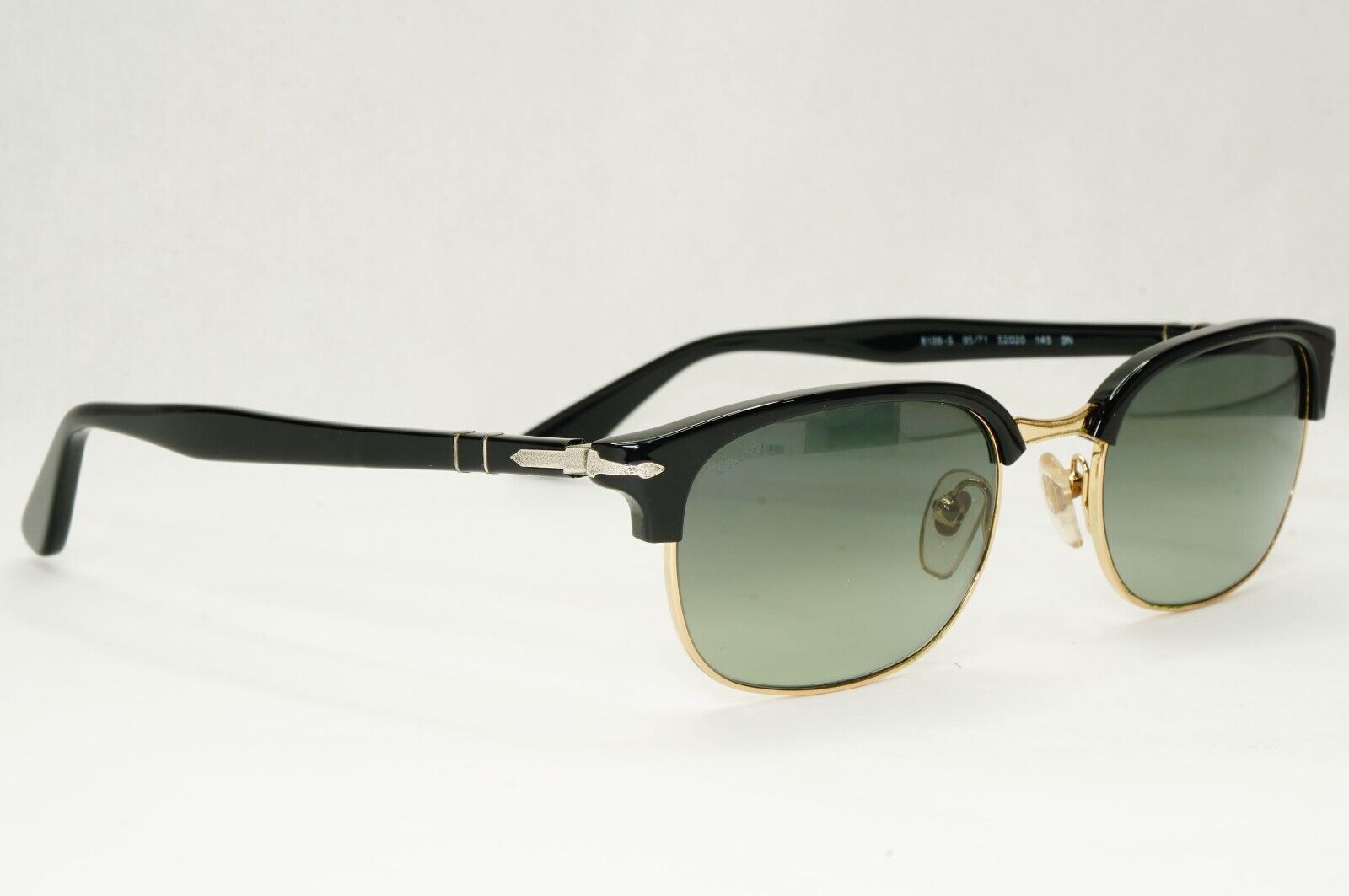 Persol Sunglasses 2015 Black Grey Gradient Rectangle Vintage 8139-S 95/71 52mm