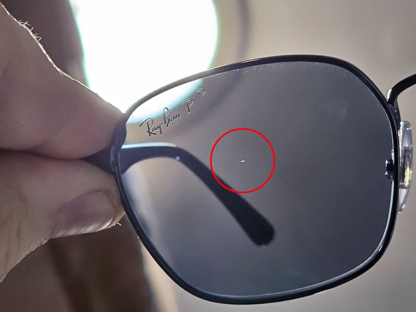 Ray-Ban Sunglasses Polarized Chromance Gunmetal Grey Blue RB 3664-CH 004/BA 50mm