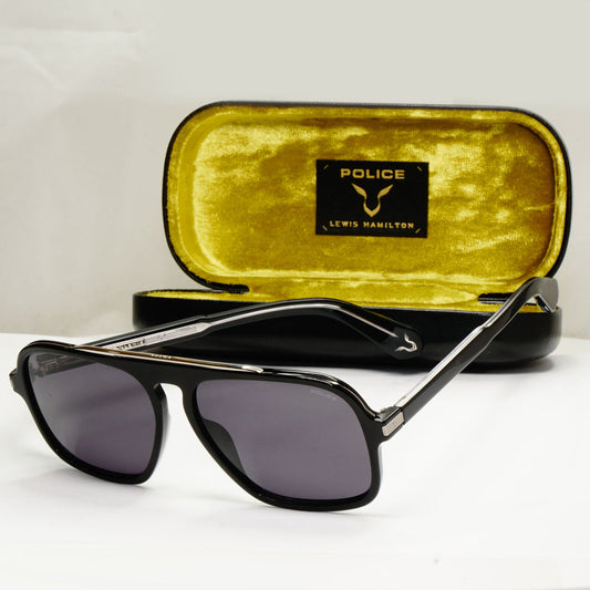Police Lewis Hamilton F1 Sunglasses Black Silver Lewis 38 SPL E20 COL 700K