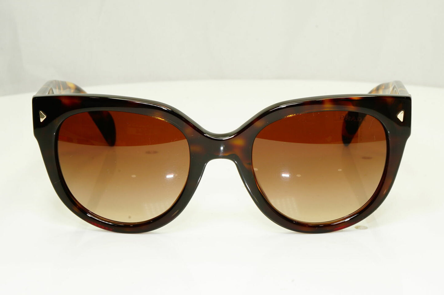 Prada Brown Tortoise Shell Sunglasses Womens Square Large SPR 17O Swing 2AU-6S1