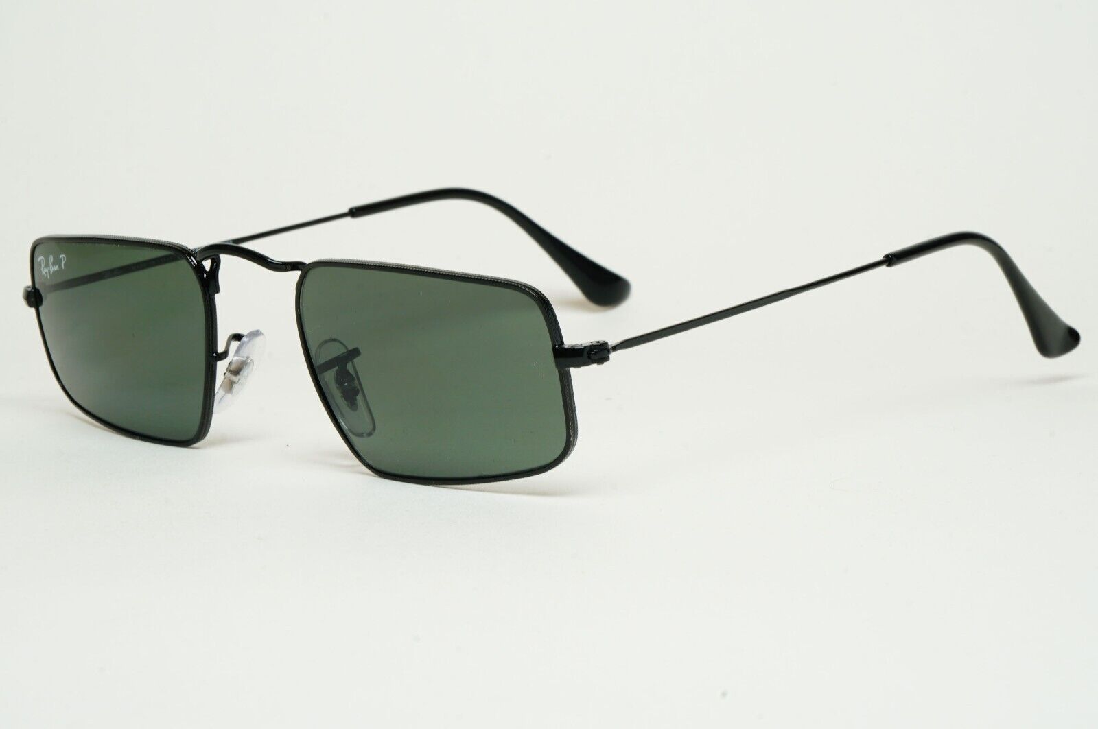 Ray-Ban Sunglasses Julie Polarized Black Green G15 Unisex RB 3957 002/58 49mm