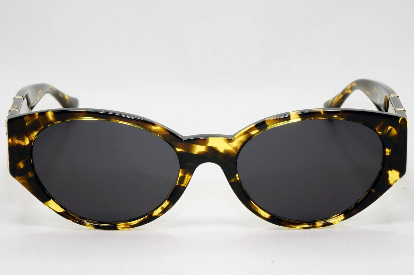 Versace Sunglasses Brown Black Gold Havana Marble Medusa MOD VE 3345 5428 52mm