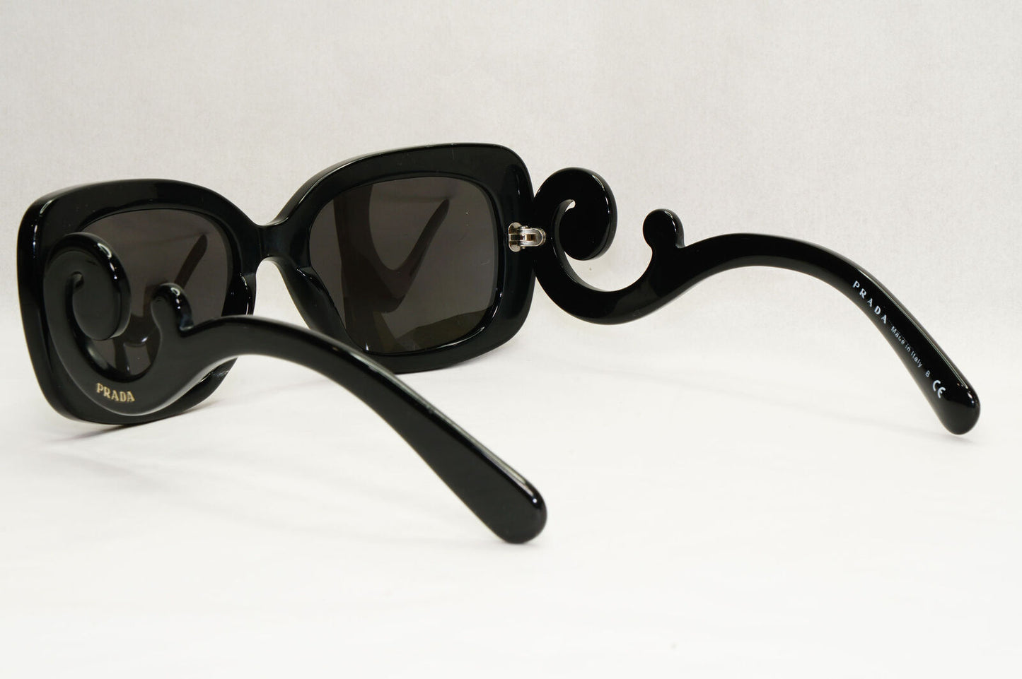Prada Sunglasses Baroque Swirl Black Square PR27OS SPR 27O 1AB-3M1 151223