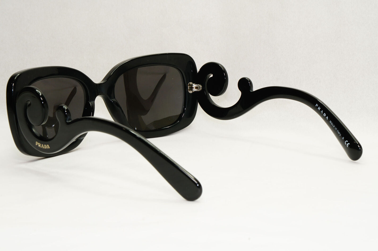 Prada Sunglasses Baroque Swirl Black Square PR27OS SPR 27O 1AB-3M1 151223