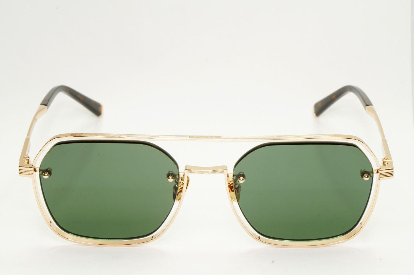 Police Lewis Hamilton F1 Sunglasses Gold Green Square Pilot SPL E18 COL 0300