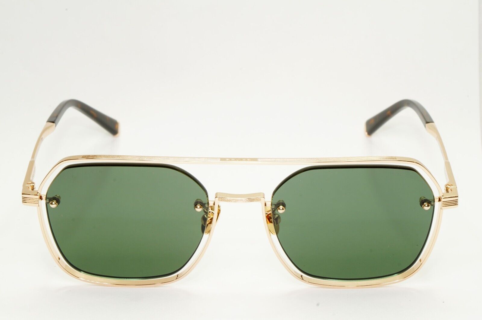 Police Lewis Hamilton F1 Sunglasses Gold Green Square Pilot SPL E18 COL 0300