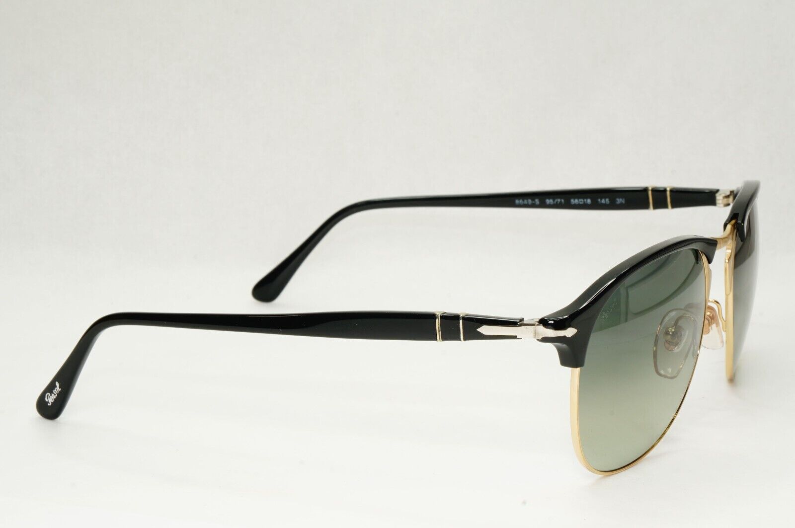 Persol Sunglasses 2015 Black Grey Gradient Pilot Vintage 8649-S 95/71 56mm