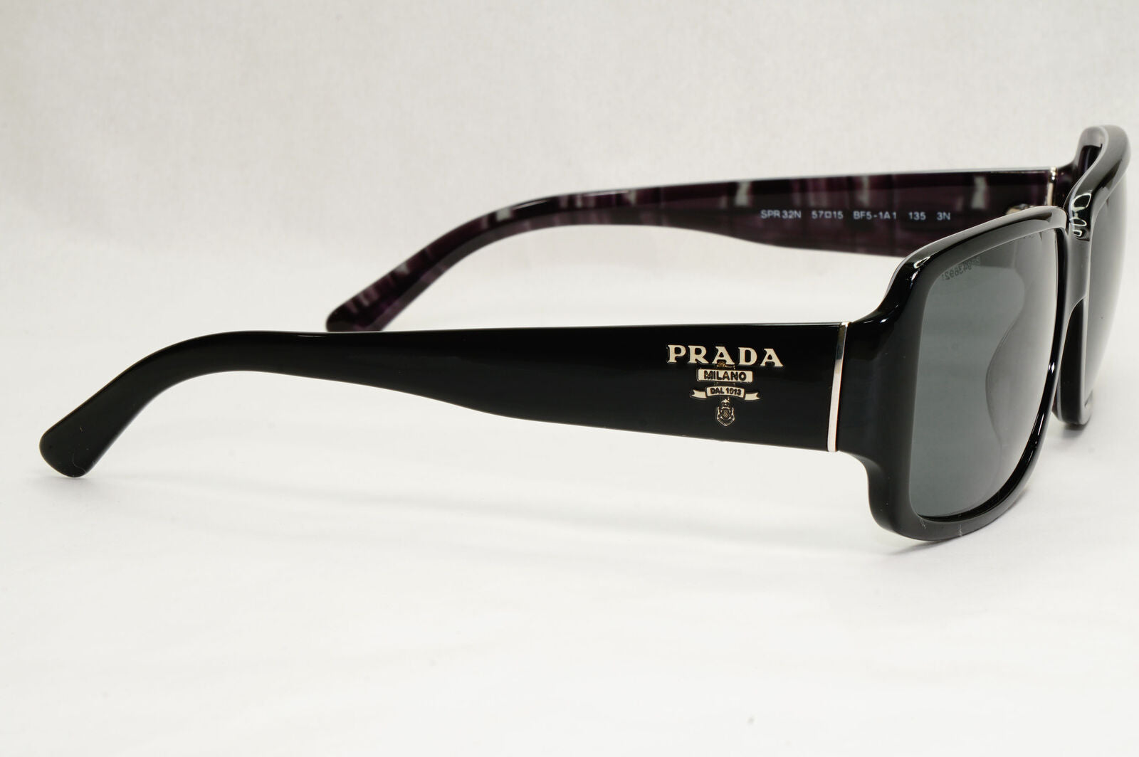 Prada Sunglasses 2012 Black Glossy Square Unisex PR32NS SPR 32N BF5-1A1 140124