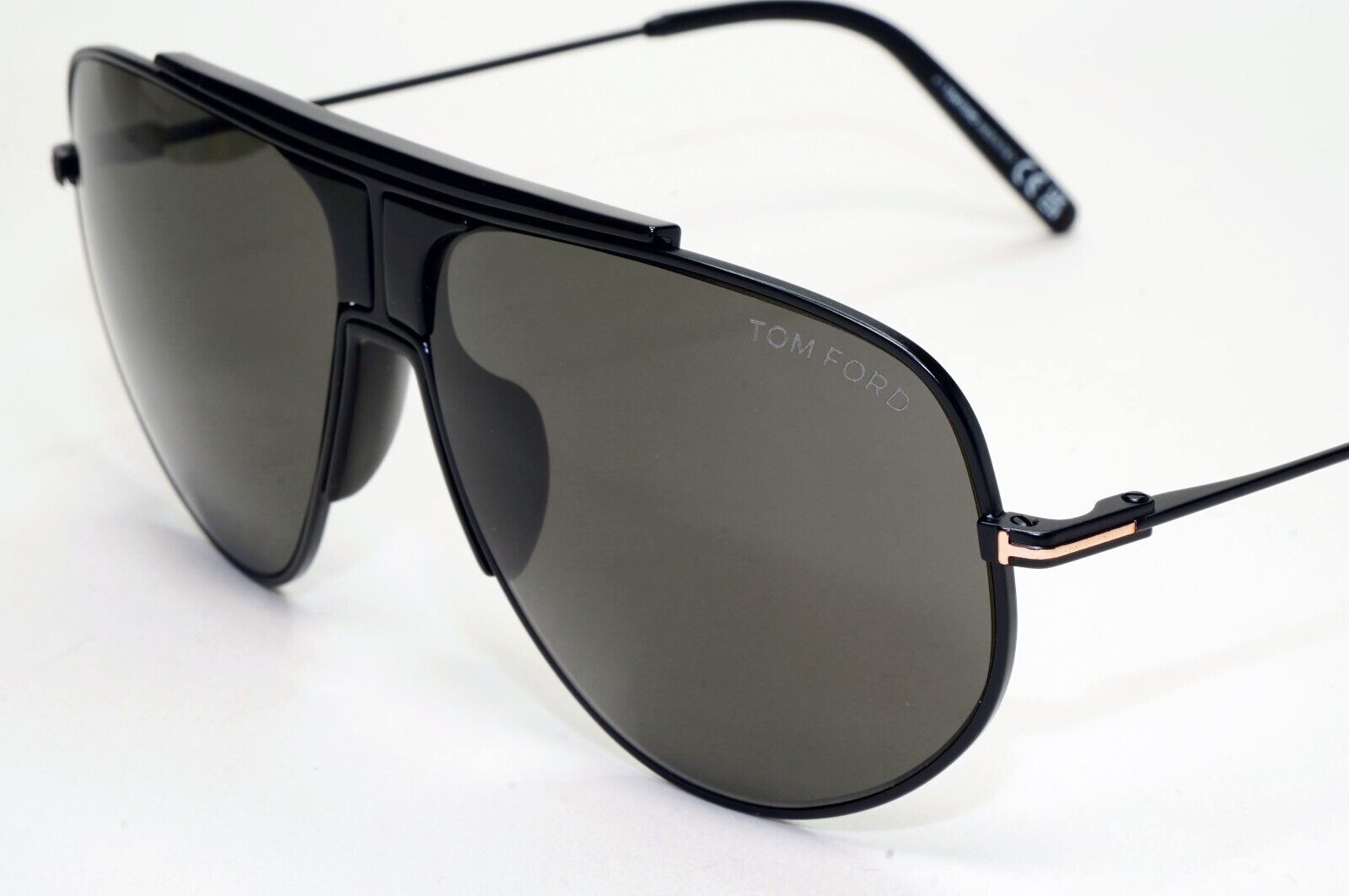 Tom Ford Sunglasses Addison Black Grey Pilot Metal FT0928 TF 928 02A 61mm