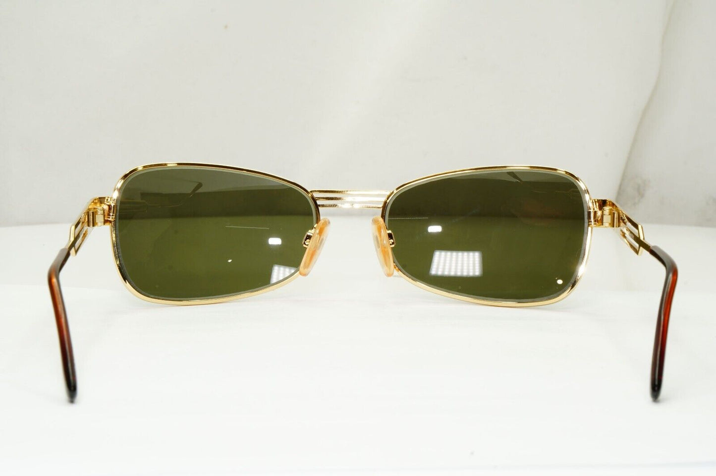 Versus 1996 by Gianni Versace Vintage Gold Green Sunglasses MOD F33 COL 030
