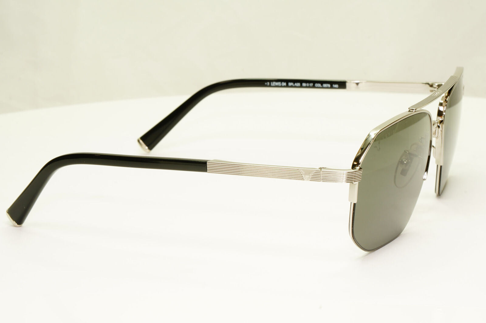 Police Lewis Hamilton F1 Sunglasses Silver Black Green Pilot 04 SPL A25 COL 0579
