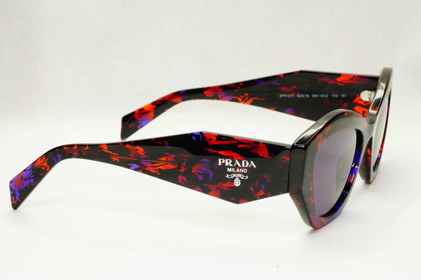 Prada Symbole Sunglasses Black Orange Purple Marble PR07YS SPR 07Y 06V6O2