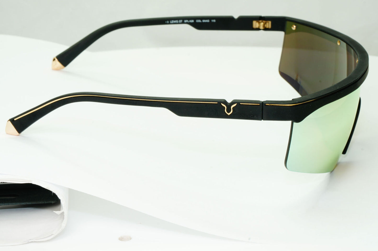 Police Lewis Hamilton F1 Sunglasses Gold Yellow Mirror Shield SPL A28 COL 6AAG