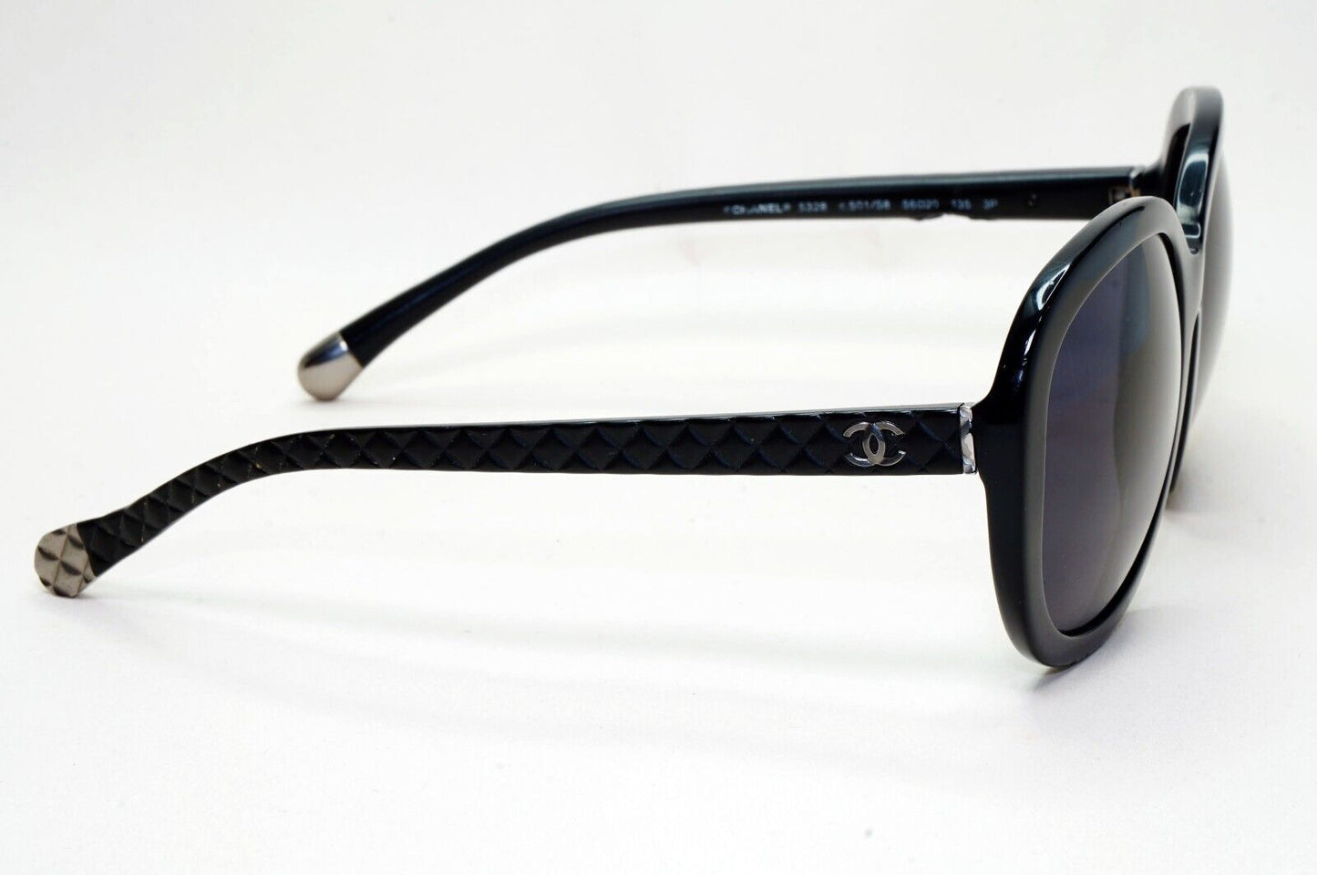 Chanel Sunglasses 2013 Vintage Black Quilted Square 5328 c.501/S8 051124