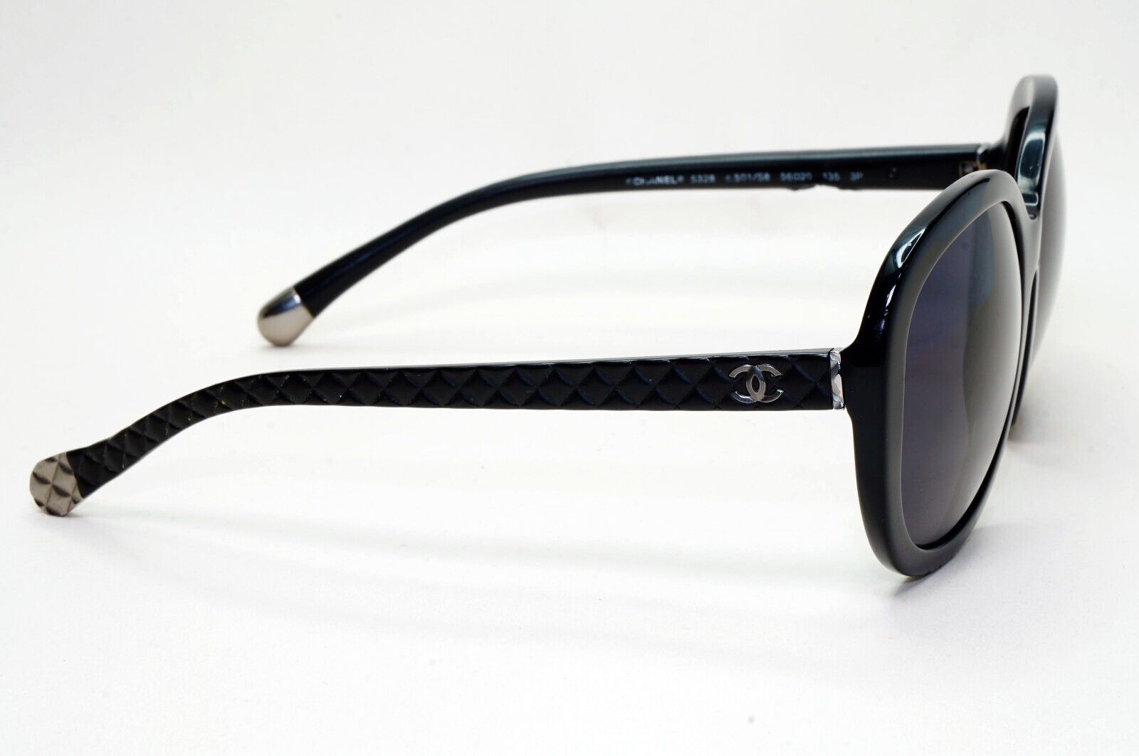 Chanel Sunglasses 2013 Vintage Black Quilted Square 5328 c.501/S8 051124