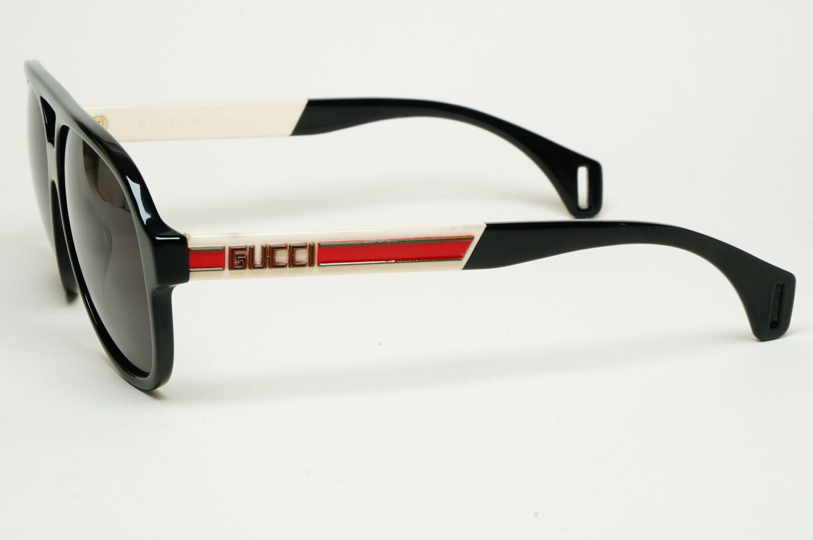 Gucci Sunglasses 2019 Black Pilot Red Green Letters GG0463S 002 58mm 280125