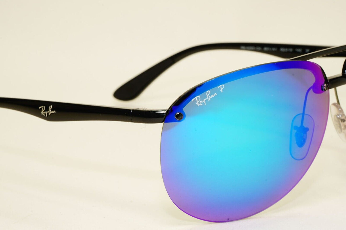 Ray-Ban Sunglasses Chromance Blue Mirror Polarised Pilot Wrap RB 4293-CH 601/A1