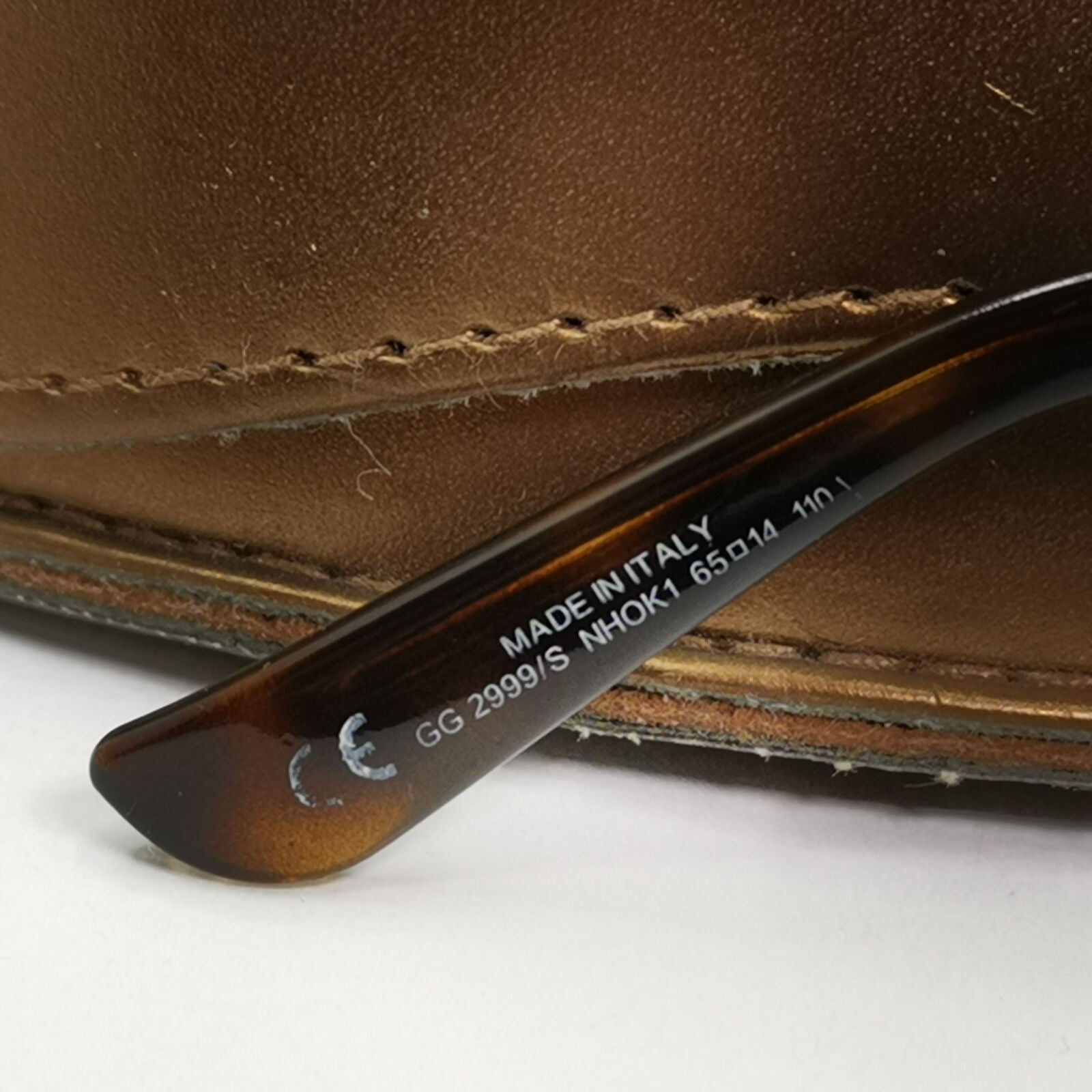 Gucci 2006 Sunglasses Monogram Vintage Gold Brown Square GG 2999/S NHOK1 280323