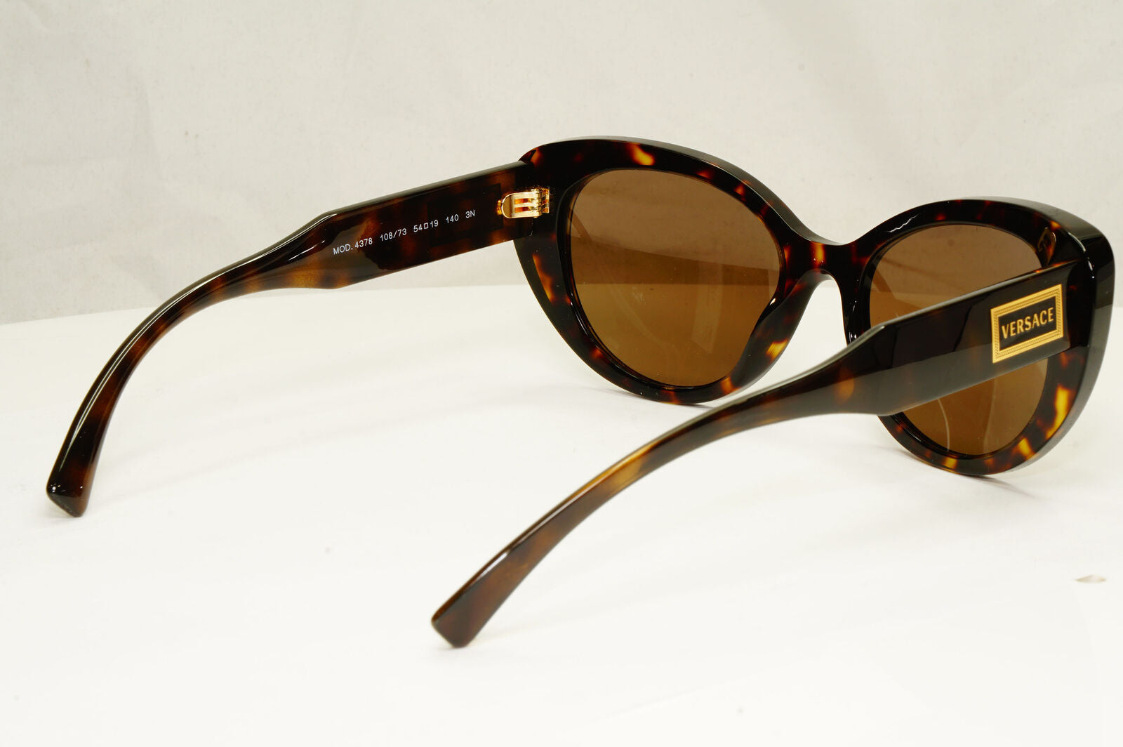 Versace Womens Brown Sunglasses Square Havana Tortoiseshell MOD 4378 108/73