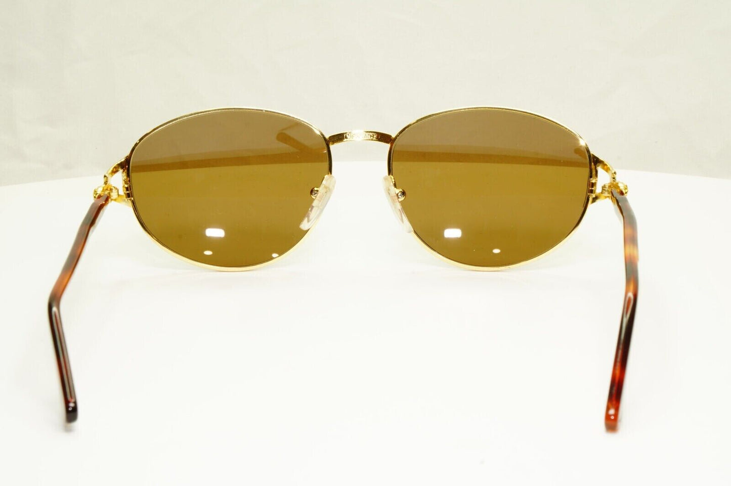 Gianni Versace Sunglasses 1995 Vintage Gold Medusa Brown Retro MOD G28 COL 14L A