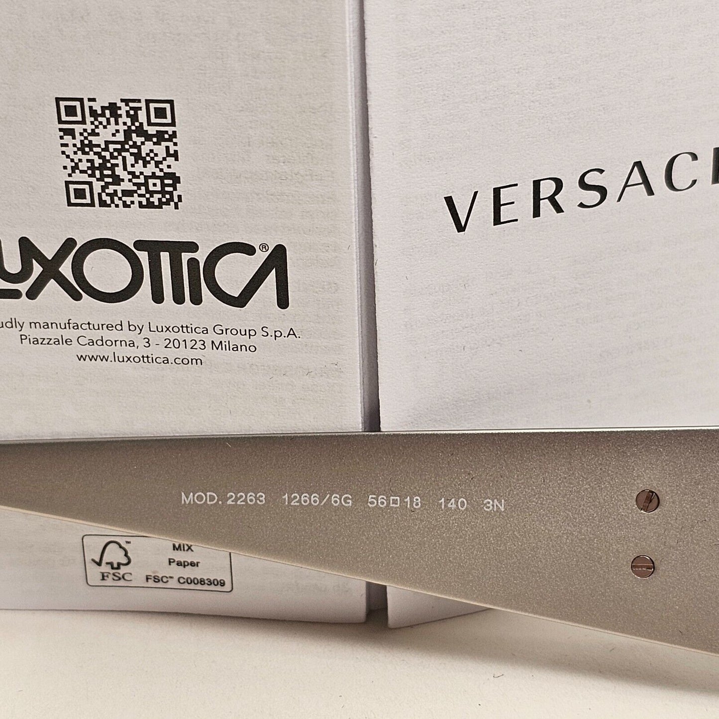 Versace Sunglasses Brushed Silver Medusa Grey Silver Mirror MOD VE 2263 1266/6G