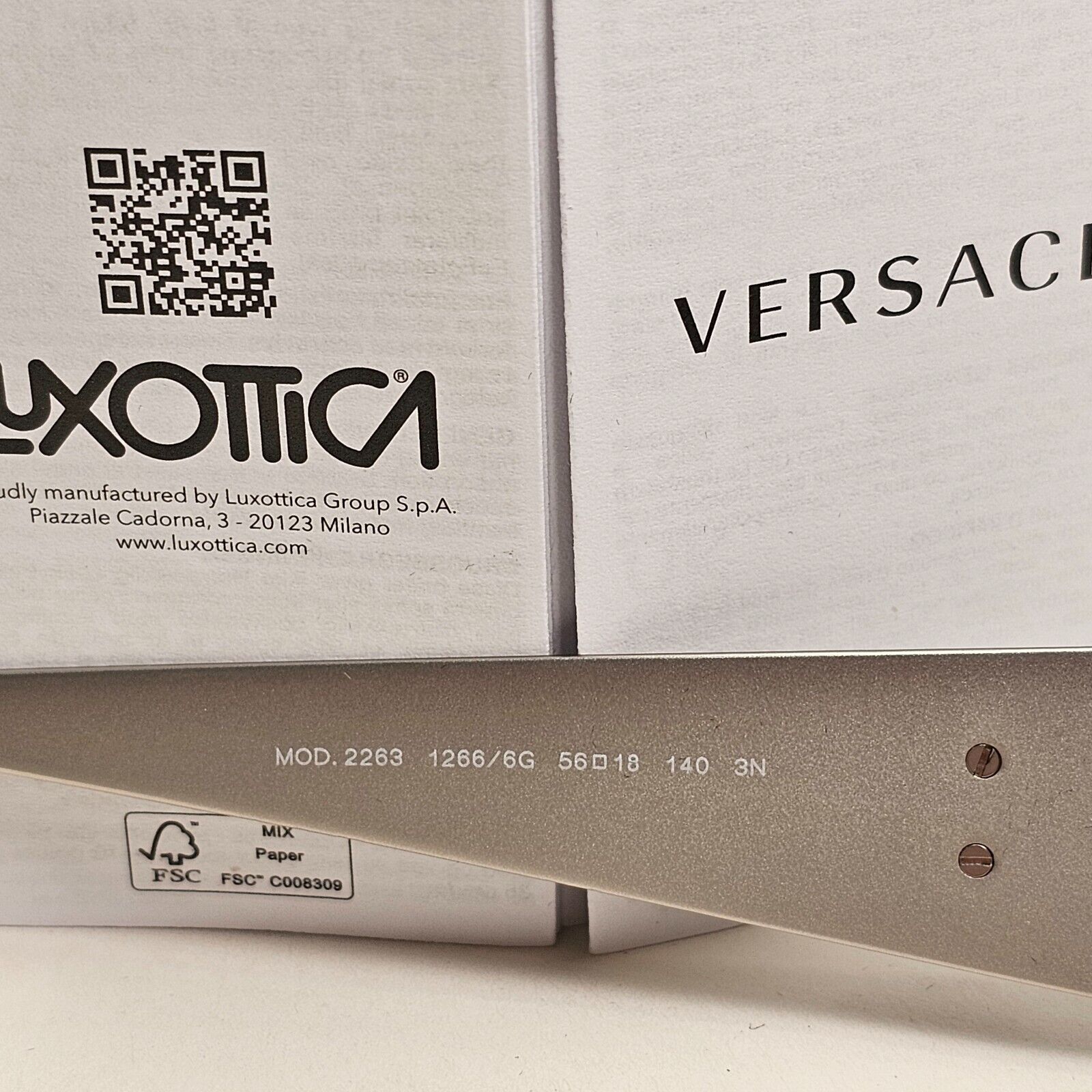Versace Sunglasses Brushed Silver Medusa Grey Silver Mirror MOD VE 2263 1266/6G