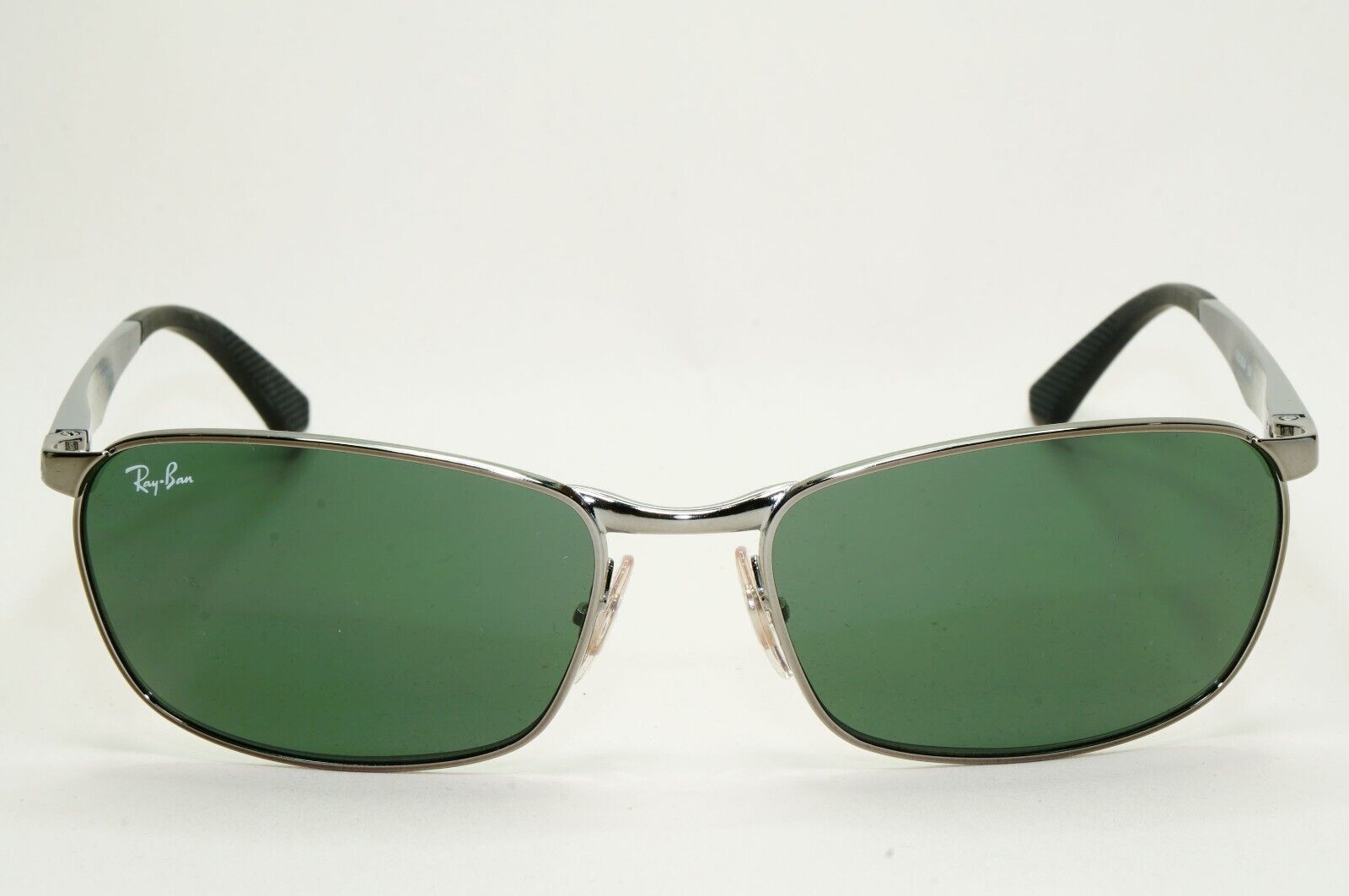 Ray-Ban Sunglasses Gunmetal Green Brushed Aluminium Metal RB 3534 004 59mm