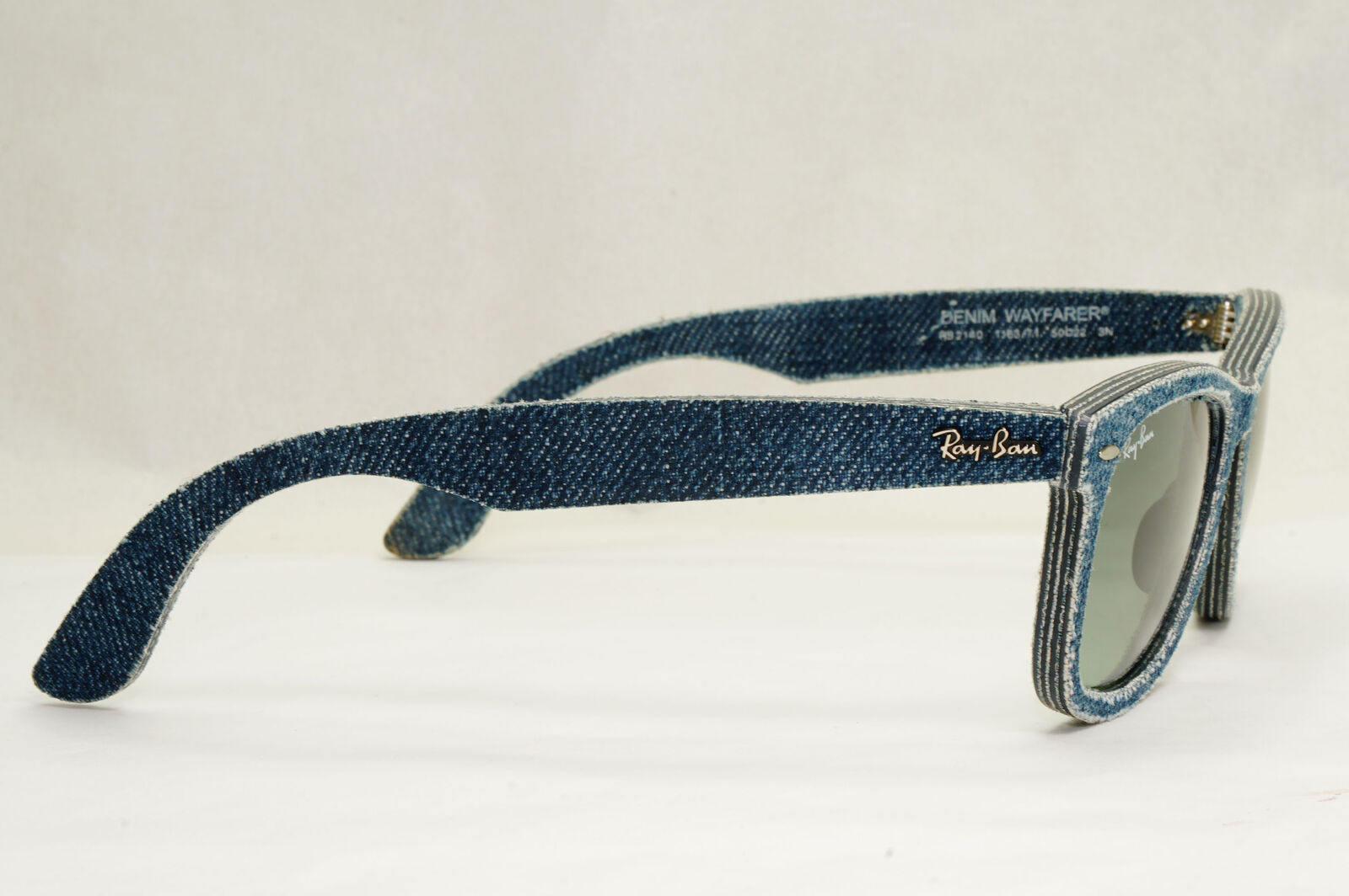 Ray-Ban Sunglasses Wayfarer Denim Blue Jeans Grey Gradient RB 2140 1163/71 50mm