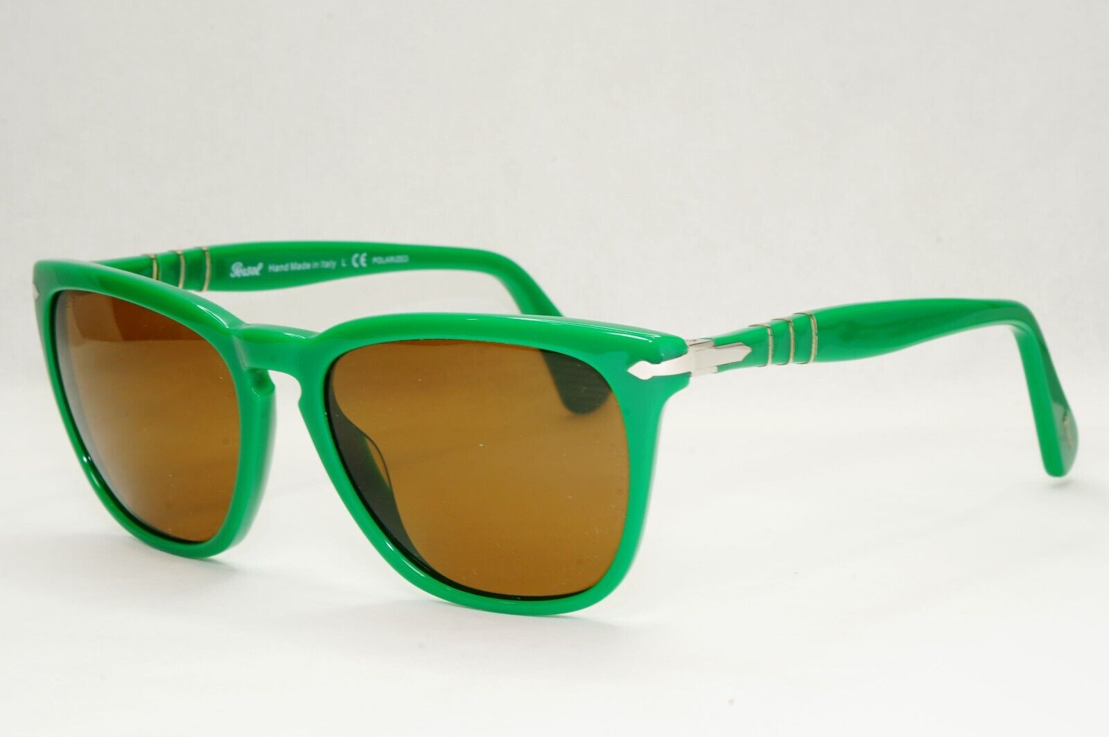 Persol Sunglasses 2012 Capri Polarized Green Brown Square 3024-S 959/57 55mm