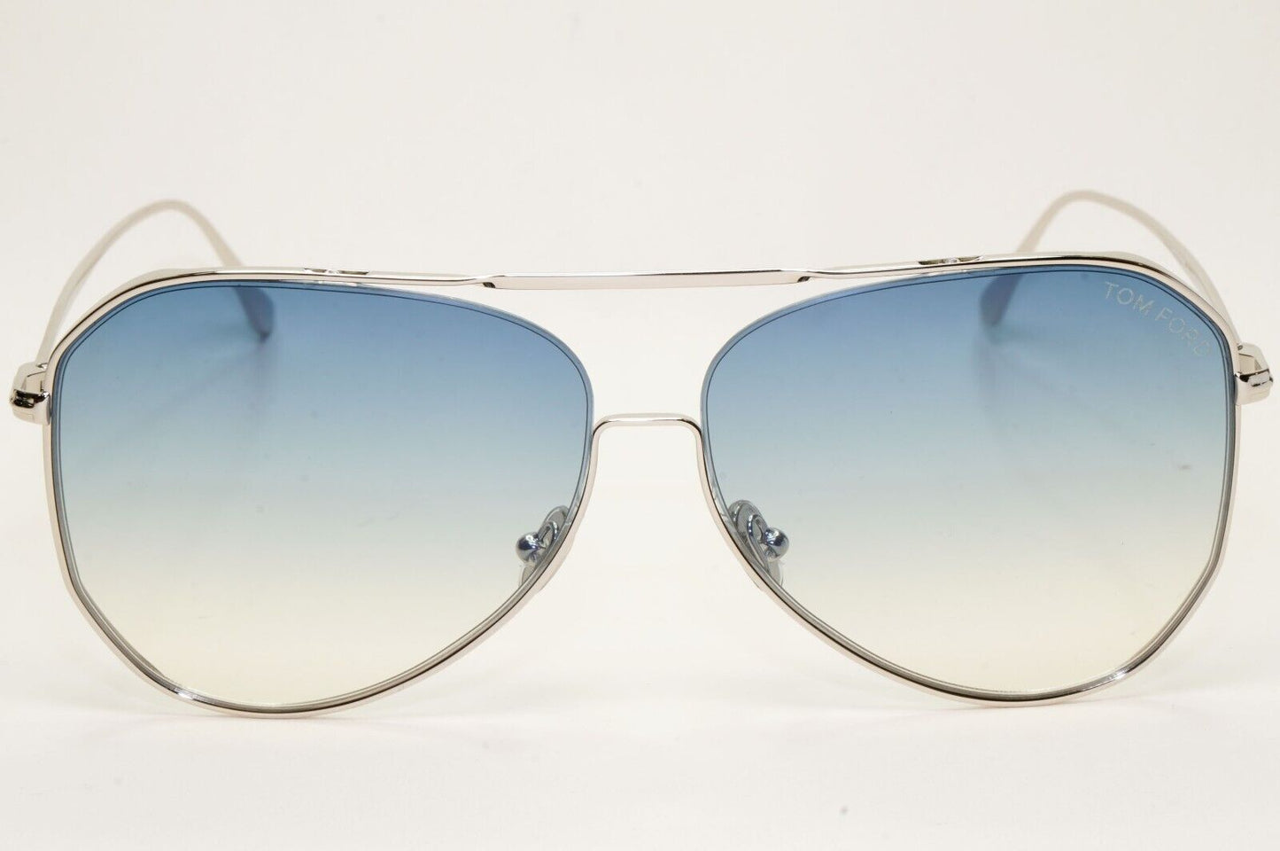 Tom Ford Sunglasses Charles-02 Silver Blue Gradient Square FT0853 TF 853 16W