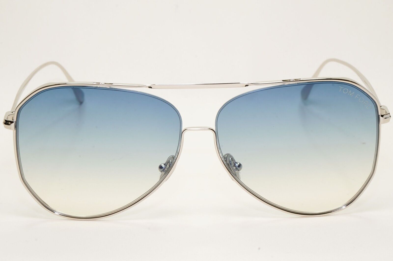 Tom Ford Sunglasses Charles-02 Silver Blue Gradient Square FT0853 TF 853 16W