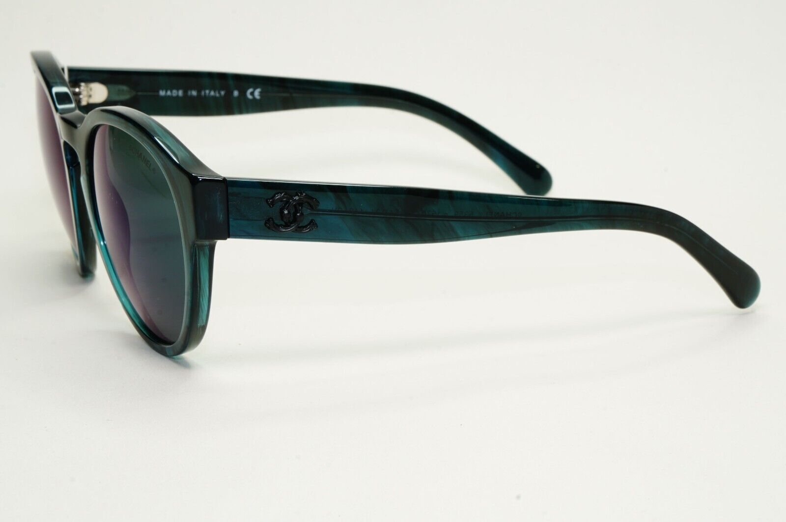 Chanel Sunglasses Dark Green Teal Marble Designer Fashion 5359 c.1570/Z6 54mm