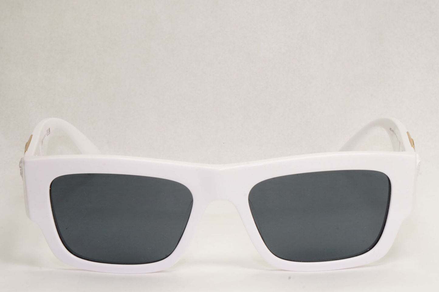 Versace Sunglasses White Gold Medusa Grey Square MOD VE 4416-U 314/87 53mm