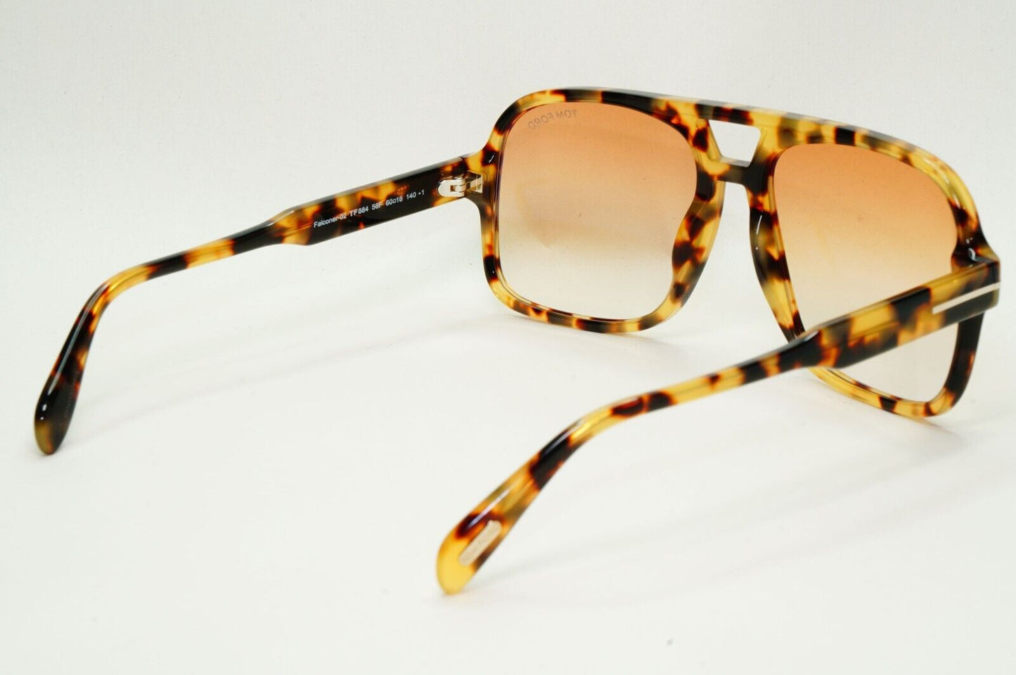 Tom Ford Sunglasses Falconer-02 Brown Havana Gradient Square FT0884 TF 884 56F