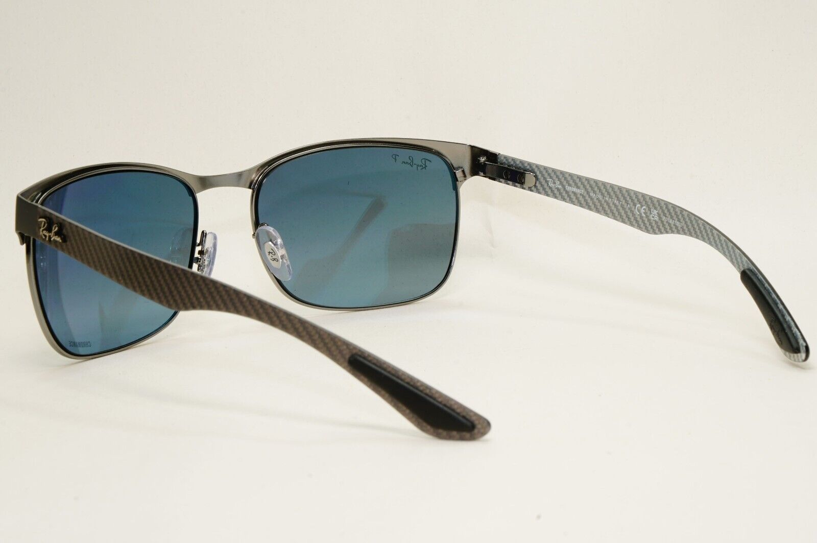 Ray-Ban Sunglasses Carbon Fibre Polarised Tech Chromance Grey RB 8319-CH 9075/J0