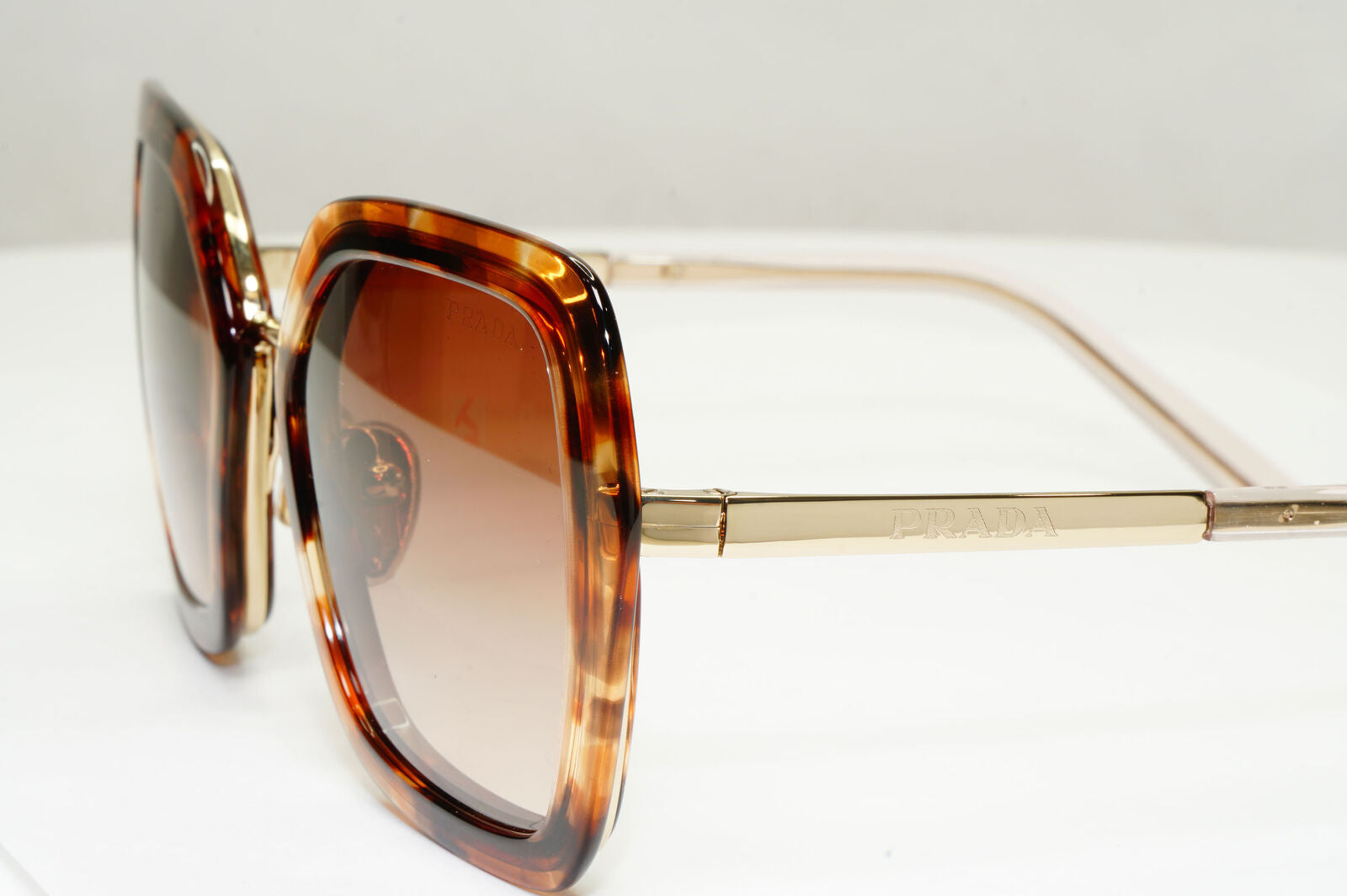 Prada Sunglasses Brown Caramel Tortoise Gold Gradient PR53YS SPR 53Y 04Y-0A6