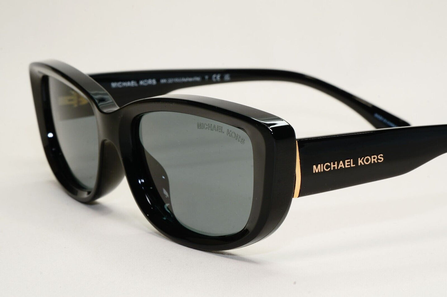 Michael Kors Sunglasses Asheville Black Glossy Grey Rectangle MK 2210U 3005/87