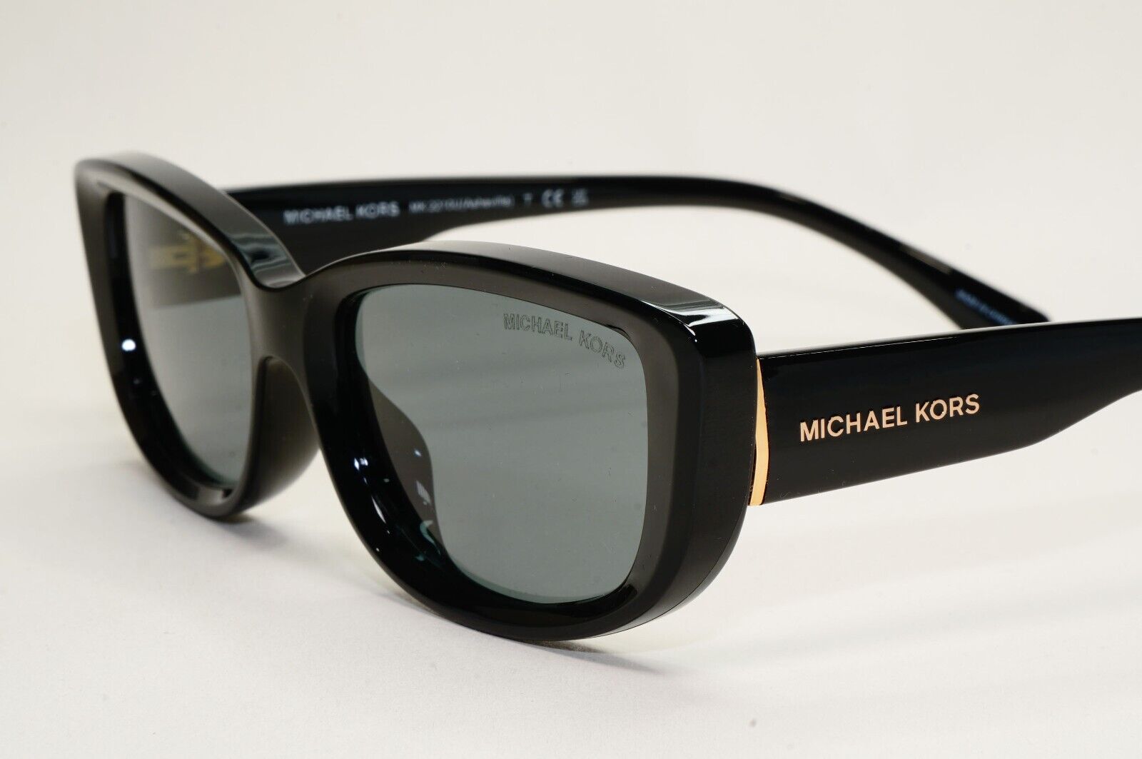 Michael Kors Sunglasses Asheville Black Glossy Grey Rectangle MK 2210U 3005/87