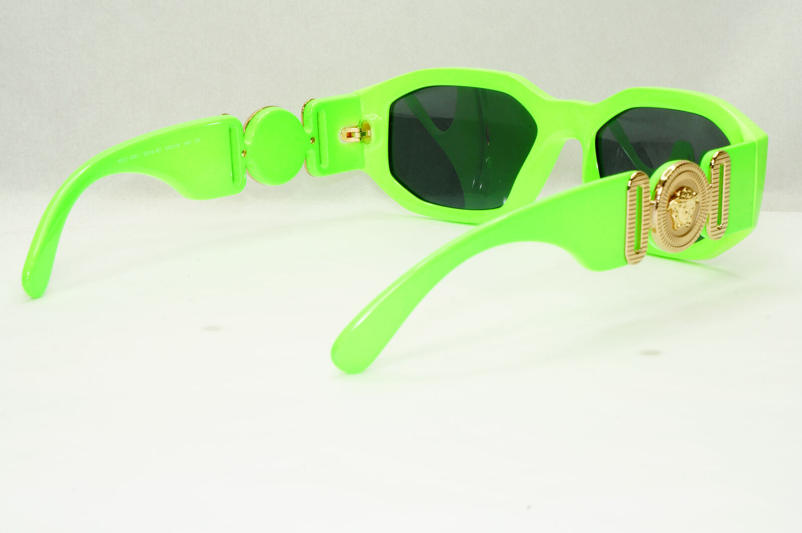 Versace Sunglasses Green Fluorescent Lime Gold Medusa MOD 4361 5319/87