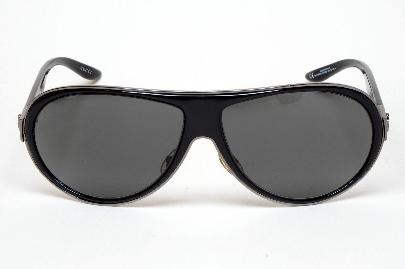 Gucci Sunglasses 2003 Vintage Black Pilot Grey Unisex GG 1890/S CVLP9 060125