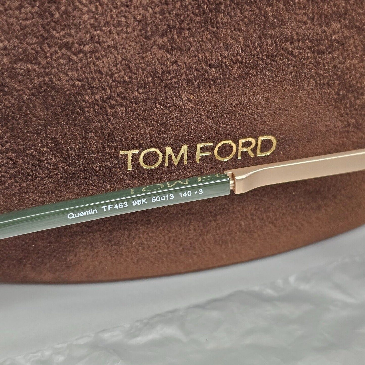 Tom Ford Sunglasses Quentin Green Gold Brown Gradient Square FT0463 TF 463 98K